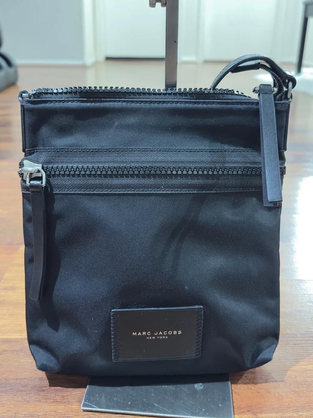 Marc Jacobs Black Nylon Slim Crossbody Bag